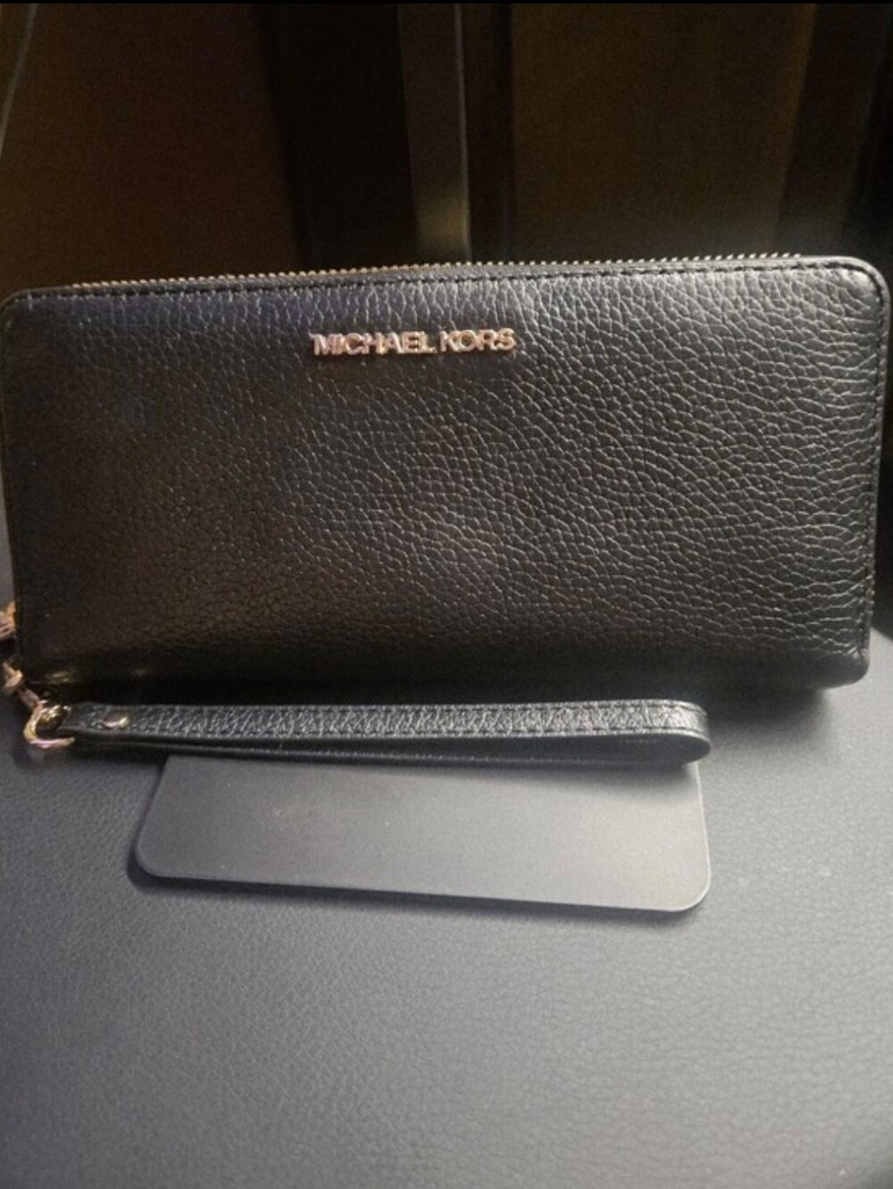 Michael Kors Large Leather Jet Set Travel Continental Wristlet/Wallet